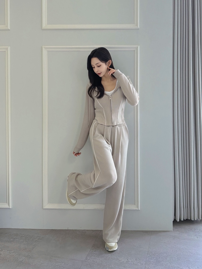 CLOTH韓國直郵㊣女士新品人氣時尚休閑推薦職業套裝套裝兜帽CLOTH套裝