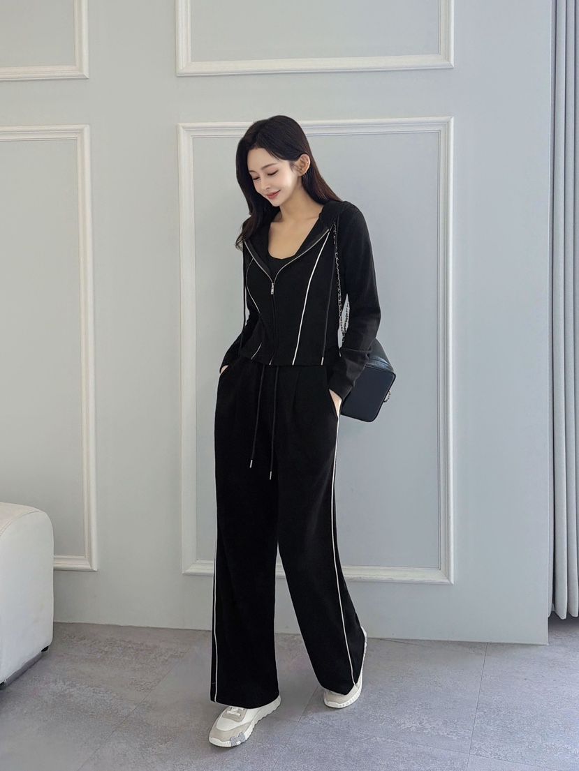 CLOTH韓國直郵㊣女士新品人氣時尚休閑推薦職業套裝套裝兜帽CLOTH套裝