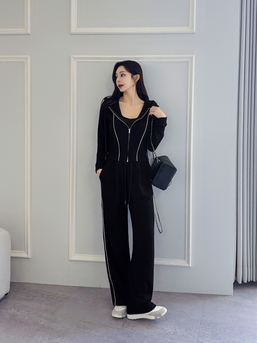 CLOTH韓國直郵㊣女士新品人氣時尚休閑推薦職業套裝套裝兜帽CLOTH套裝