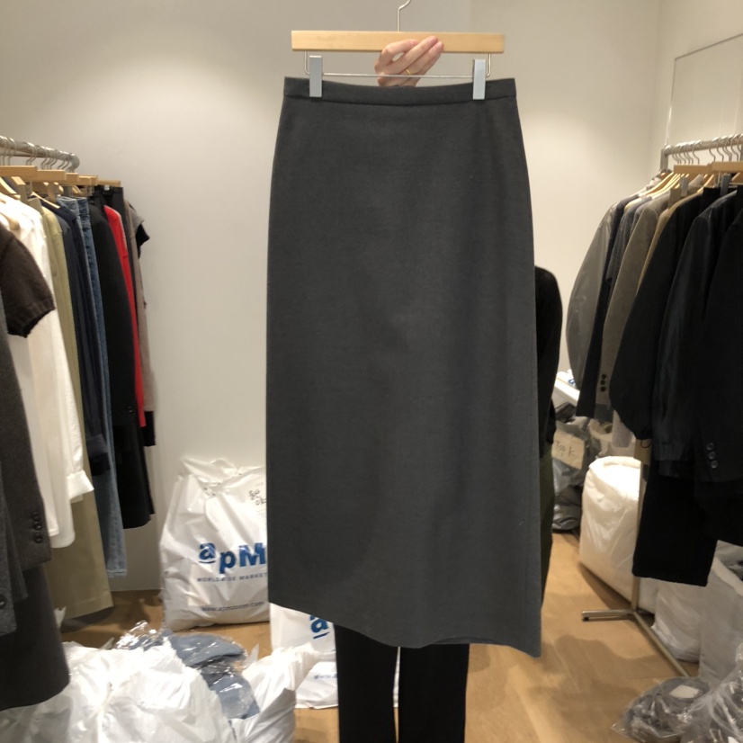 OUR-A東大門㊣實拍女裝新品人氣職業25秋冬休閑半身裙中短裙OUR-A半身裙/中短裙圖色2