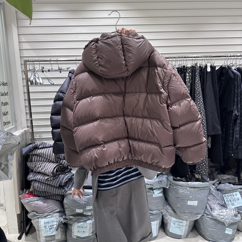 BRICKLANE東大門㊣實拍女士新款25秋冬短款羽絨服可拆卸填充BRICKLANE短款羽絨服