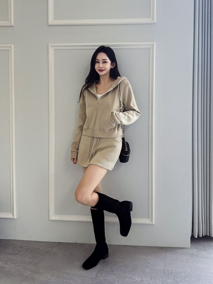 CLOTH韓國直郵㊣女裝新款推薦時尚25秋冬職業真品套裝套裝連帽CLOTH套裝