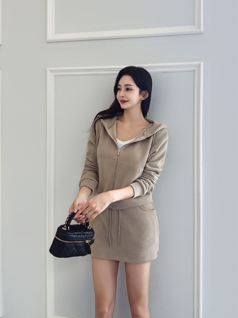 CLOTH韓國直郵㊣女裝新款推薦時尚25秋冬職業真品套裝套裝連帽CLOTH套裝