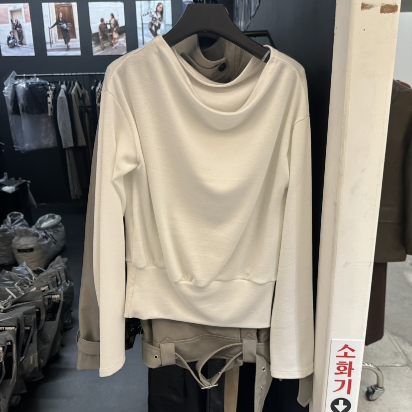 PROJECT WAVE-P東大門㊣實拍女士新品休閑25秋冬真品長袖T恤PROJECT WAVE長袖T恤
