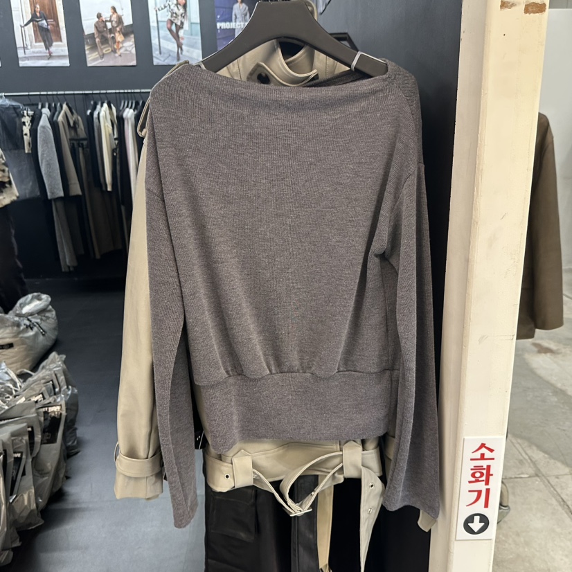 PROJECT WAVE-P東大門㊣實拍女士新品休閑25秋冬真品長袖T恤PROJECT WAVE長袖T恤圖色3