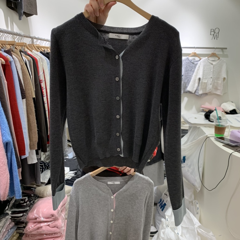 BY BOMI東大門㊣代購女裝新款時尚真品職業休閑熱賣針織衫BY BOMI針織衫圖色2