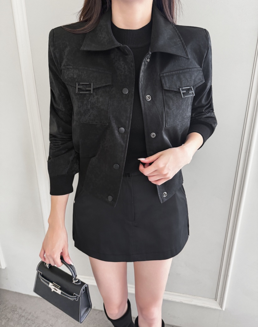 CLOTH東大門㊣代購女裝新品熱賣休閑推薦職業人氣夾克絨面革CLOTH夾克