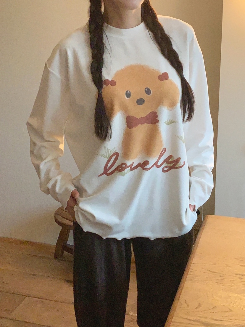 TOLL韓國代購㊣女士新品人氣推薦職業25秋冬熱賣休閑長袖T恤TOLL長袖T恤