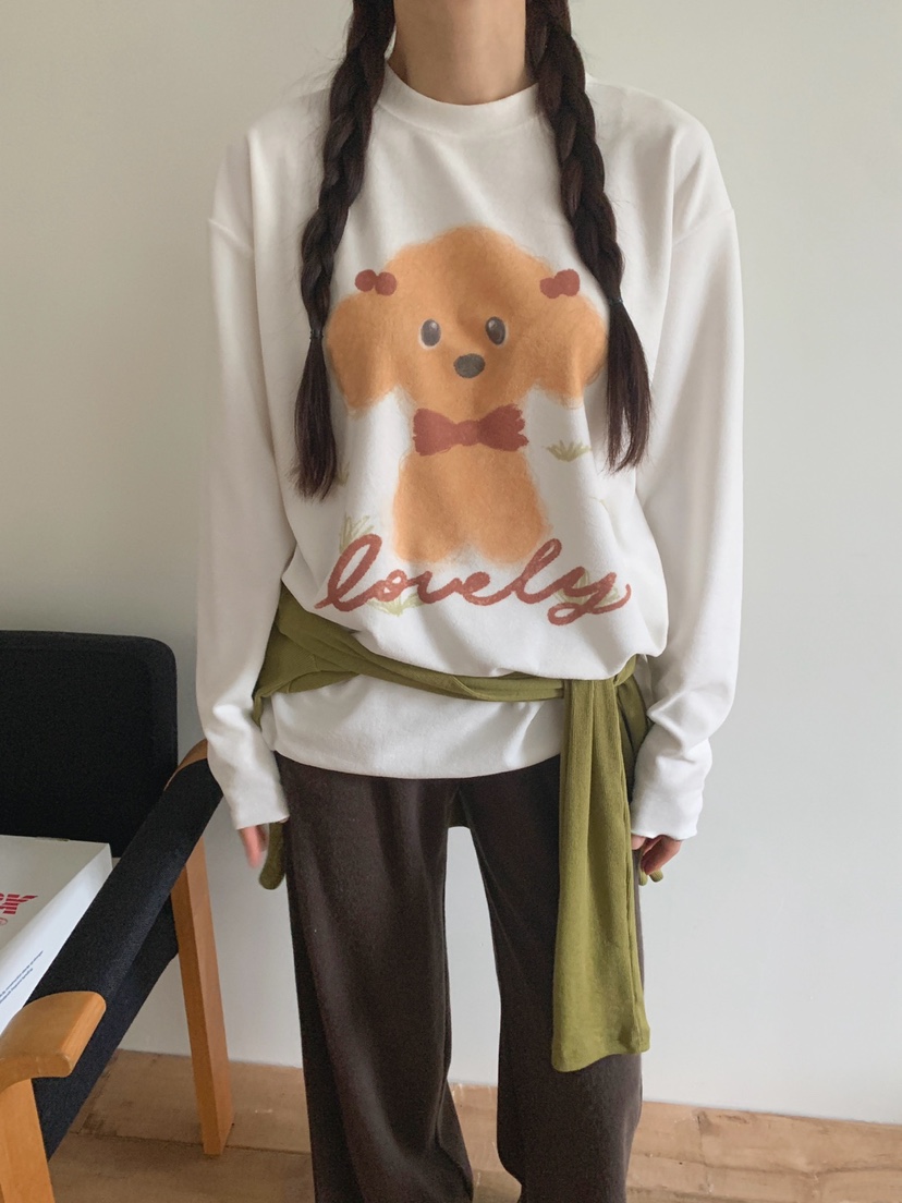 TOLL韓國代購㊣女士新品人氣推薦職業25秋冬熱賣休閑長袖T恤TOLL長袖T恤