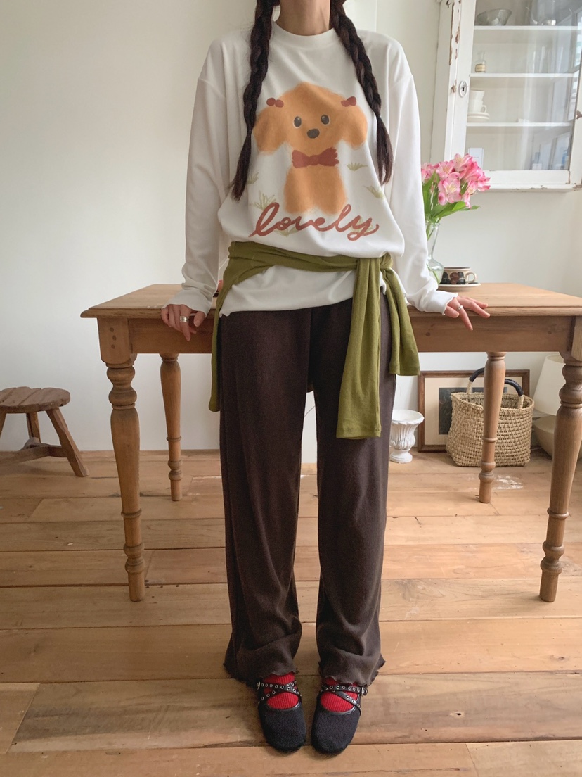 TOLL韓國代購㊣女士新品人氣推薦職業25秋冬熱賣休閑長袖T恤TOLL長袖T恤