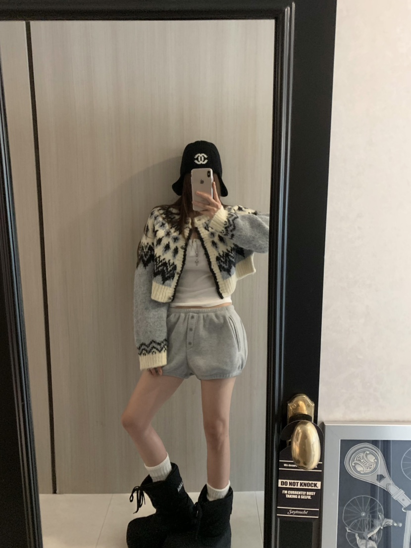 VIRKIN韓國直郵㊣女士新品25秋冬熱賣休閑人氣針織衫短款開衫VIRKIN針織衫