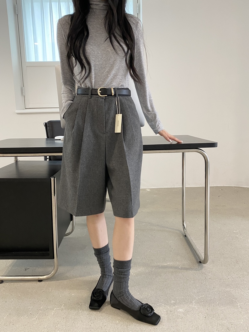 NDE韓國代購㊣女士新品真品熱賣人氣25秋冬休閑職業推薦短褲NDE短褲
