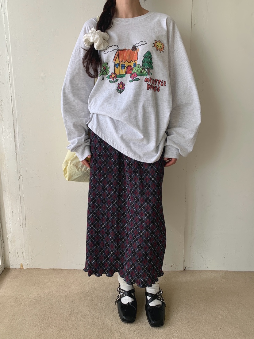 TOLL韓國代購㊣女裝新款休閑熱賣人氣職業真品時尚推薦長袖T恤TOLL長袖T恤