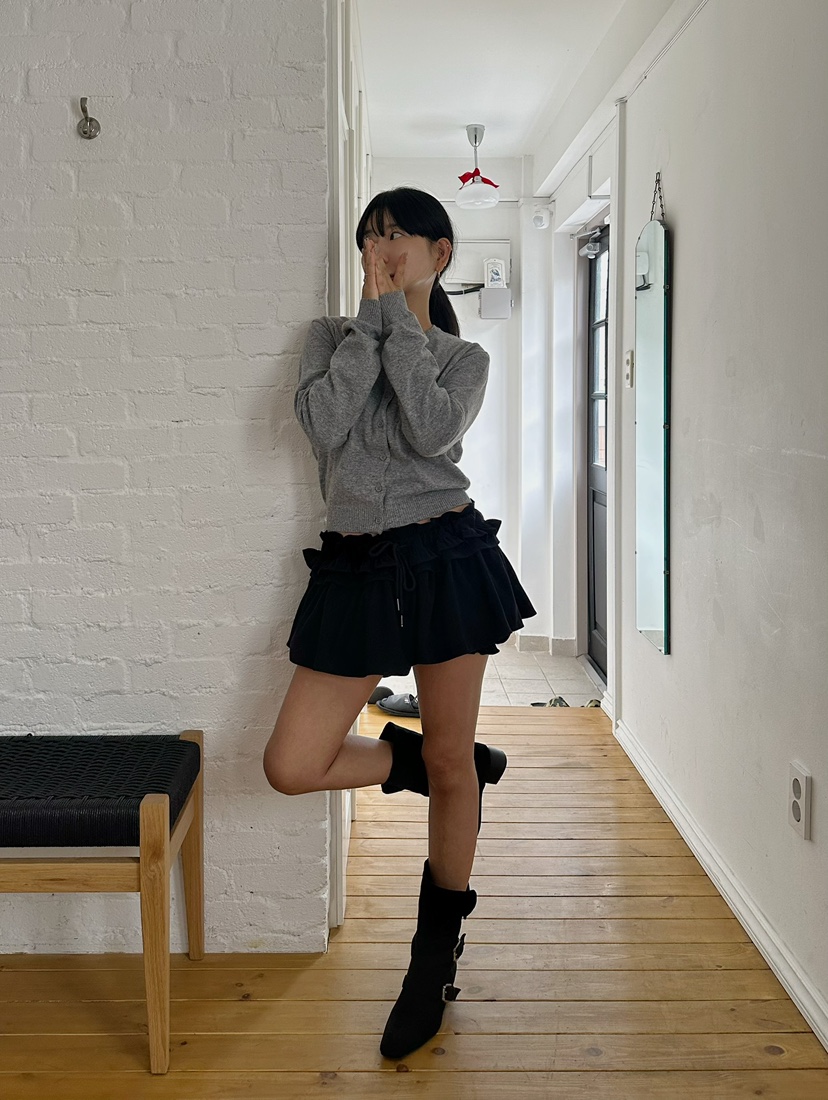 BYRING東大門㊣直郵女裝新款真品人氣推薦25秋冬職業休閑裙褲BYRING裙褲