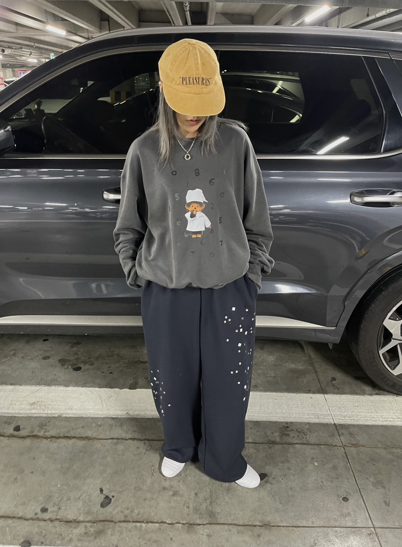 CRACKERS韓國代購㊣女裝新款時尚休閑真品25秋冬推薦熱賣衛衣CRACKERS衛衣