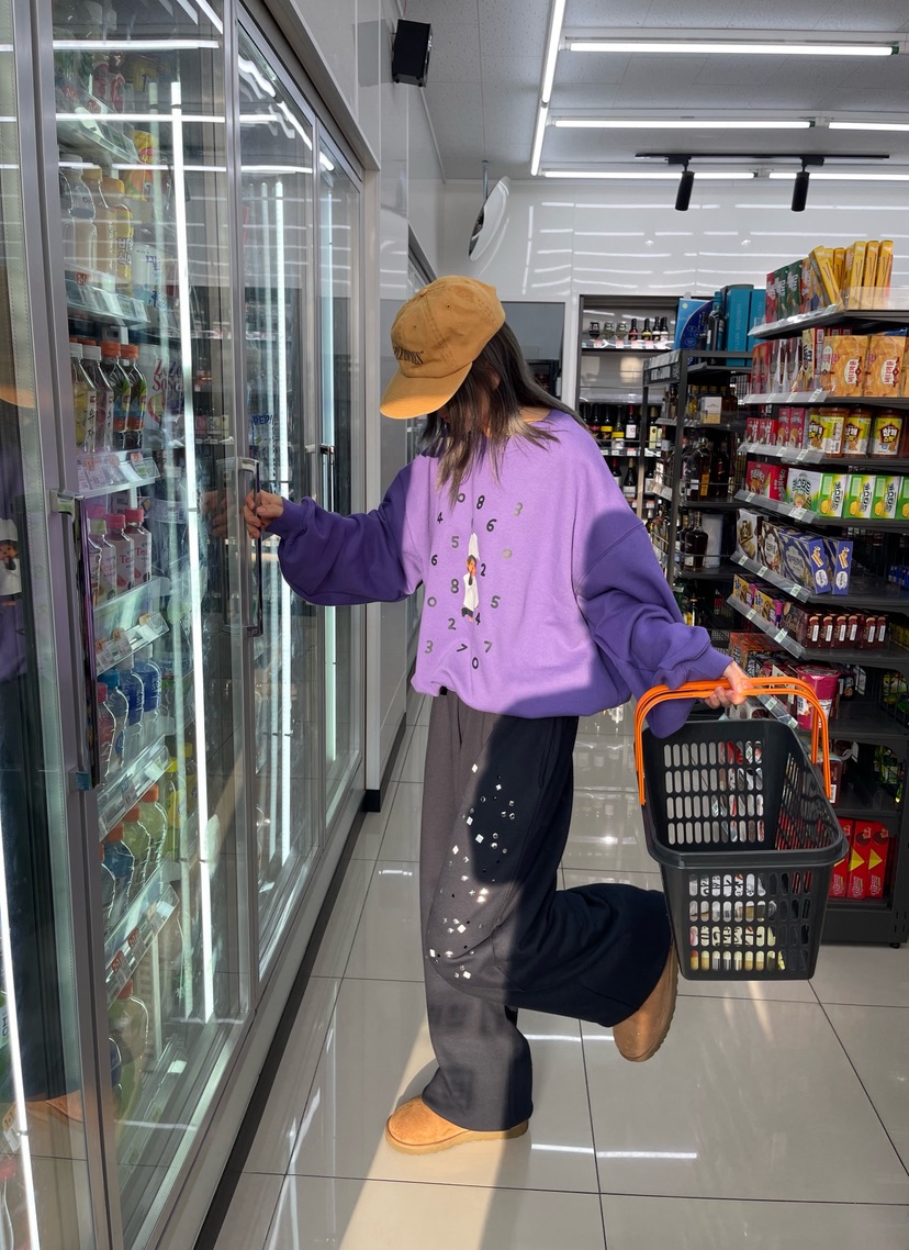 CRACKERS韓國代購㊣女裝新款時尚休閑真品25秋冬推薦熱賣衛衣CRACKERS衛衣