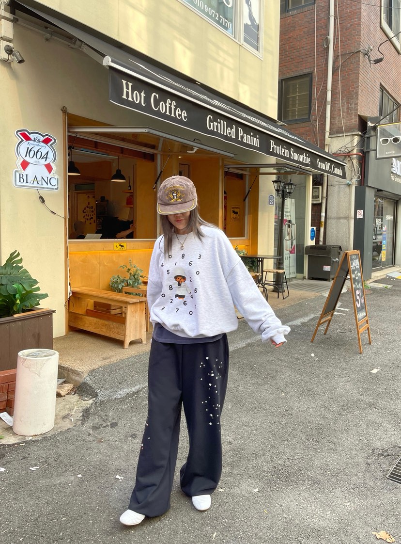 CRACKERS韓國代購㊣女裝新款時尚休閑真品25秋冬推薦熱賣衛衣CRACKERS衛衣