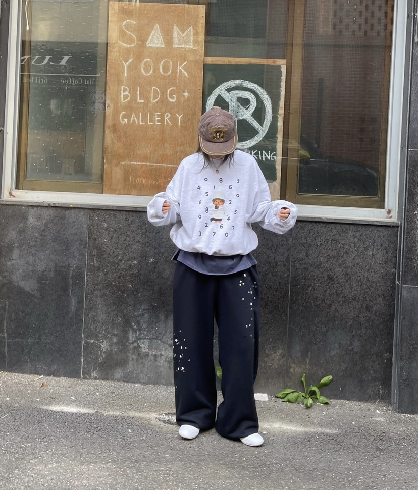 CRACKERS韓國代購㊣女裝新款時尚休閑真品25秋冬推薦熱賣衛衣CRACKERS衛衣