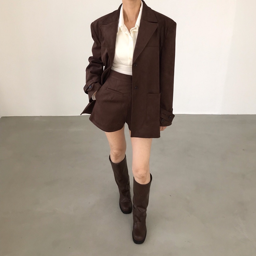 2TWO MOON韓國直郵㊣女士新品時尚真品休閑推薦熱賣職業夾克2TWO MOON夾克圖色1