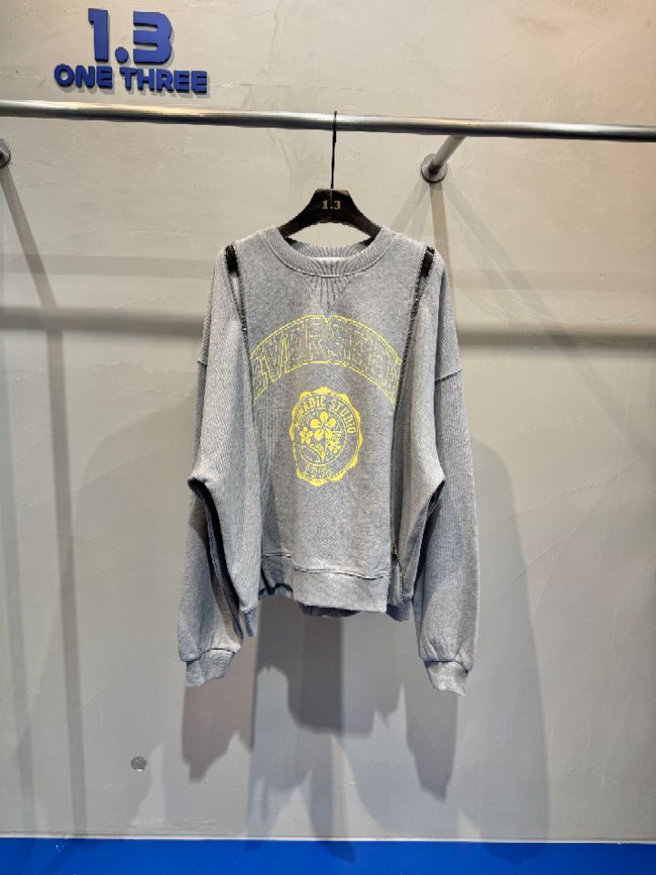 1.3東大門㊣代購女士新品職業推薦休閑時尚熱賣真品衛衣拉鏈1.3衛衣圖色2