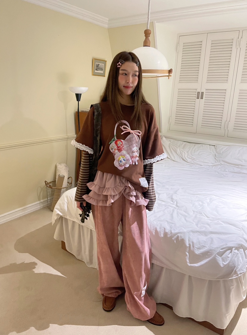 BOUTIQUE-L韓國代購㊣女裝新品時尚人氣職業休閑熱賣推薦衛衣BOUTIQUE-L衛衣圖色2