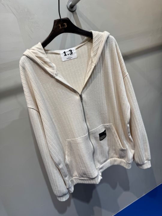 1.3東大門㊣直郵女裝新品25秋冬熱賣真品職業休閑針織衫兜帽1.3針織衫