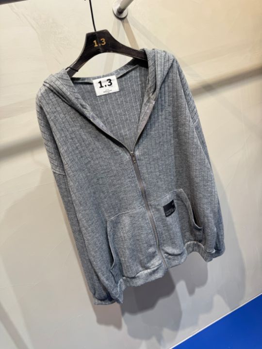 1.3東大門㊣直郵女裝新品25秋冬熱賣真品職業休閑針織衫兜帽1.3針織衫