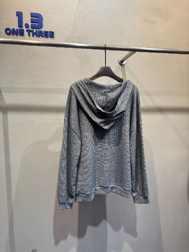 1.3東大門㊣直郵女裝新品25秋冬熱賣真品職業休閑針織衫兜帽1.3針織衫