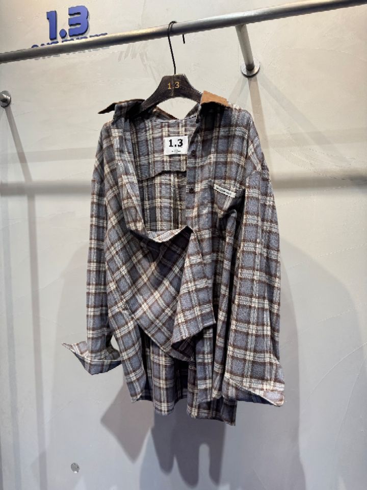 1.3東大門㊣實拍女士新品真品休閑職業時尚25秋冬襯衫蕾絲衫1.3襯衫/蕾絲衫