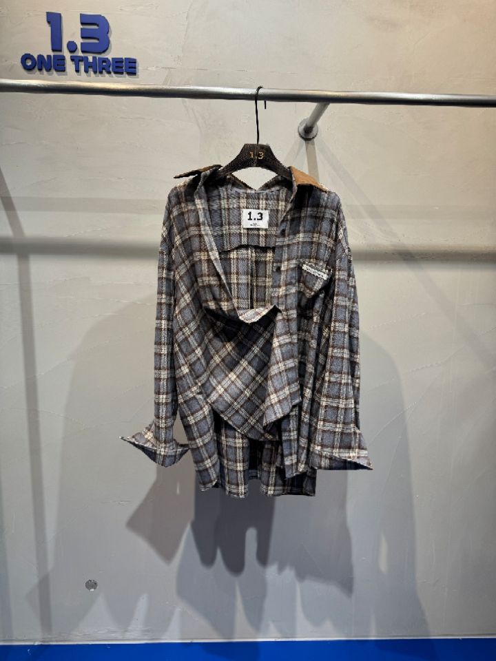 1.3東大門㊣實拍女士新品真品休閑職業時尚25秋冬襯衫蕾絲衫1.3襯衫/蕾絲衫圖色1