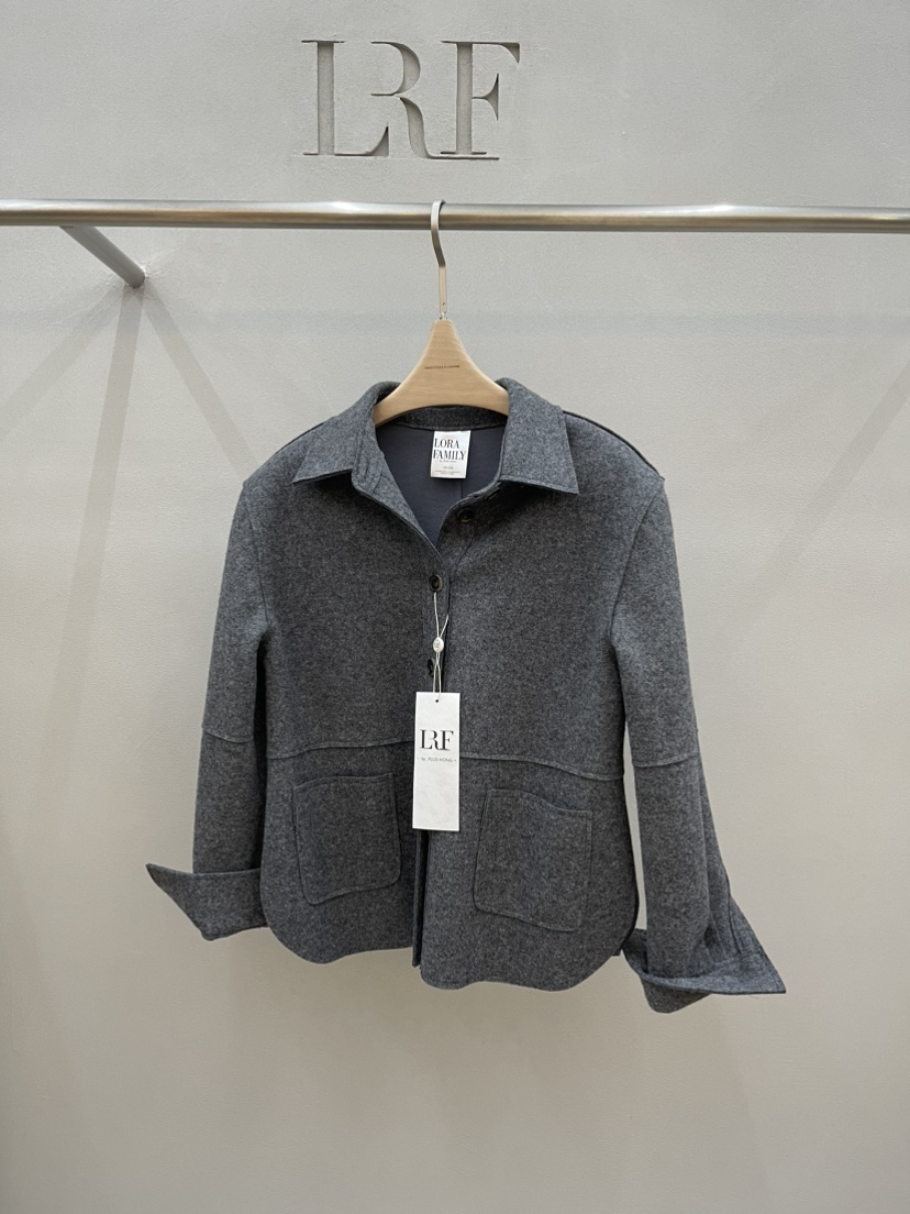 PLUS HONG-P東大門㊣直郵女裝新品休閑25秋冬職業真品夾克LORA FAMILY/PLUS HONG夾克圖色2