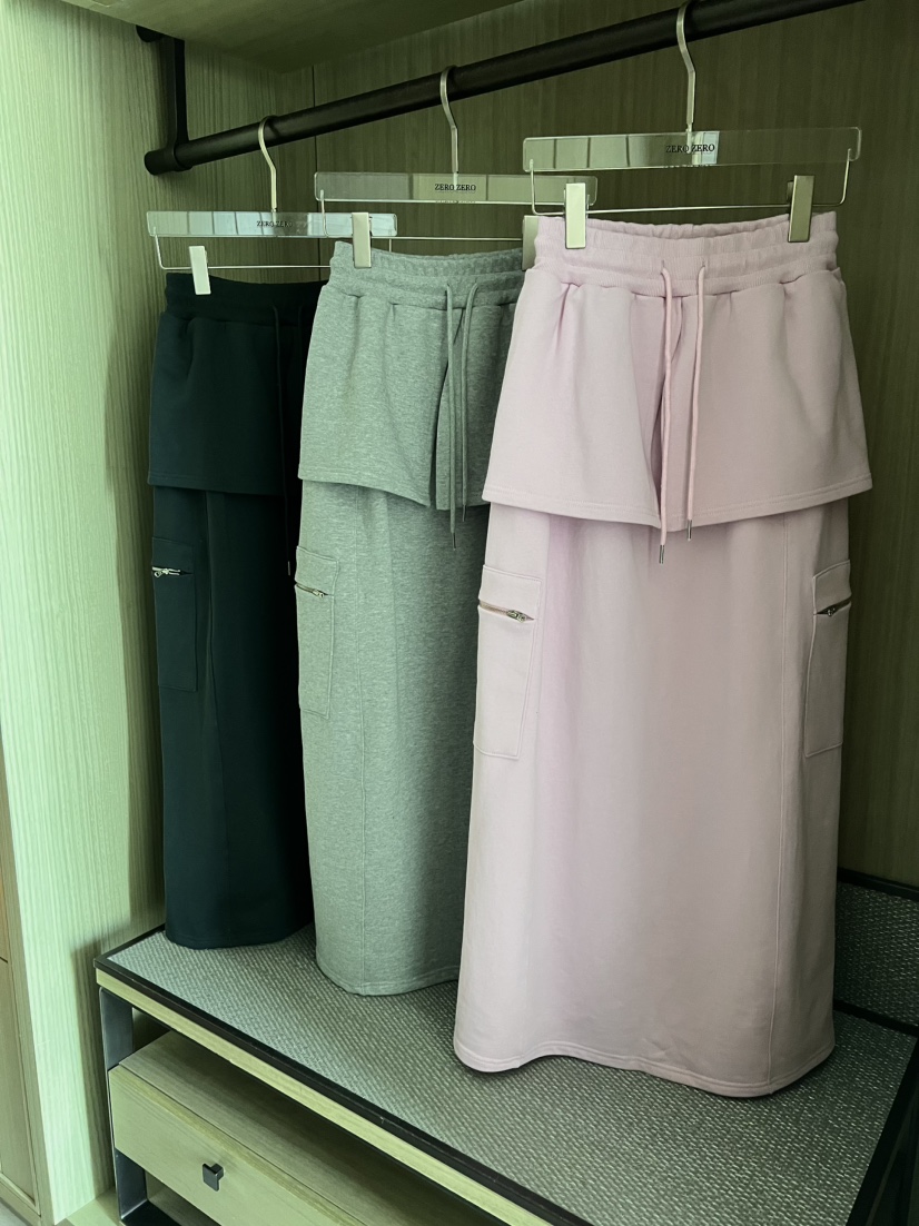 ZEROZERO東大門㊣代購女裝新品熱賣推薦休閑時尚長裙斜紋布ZEROZERO長裙