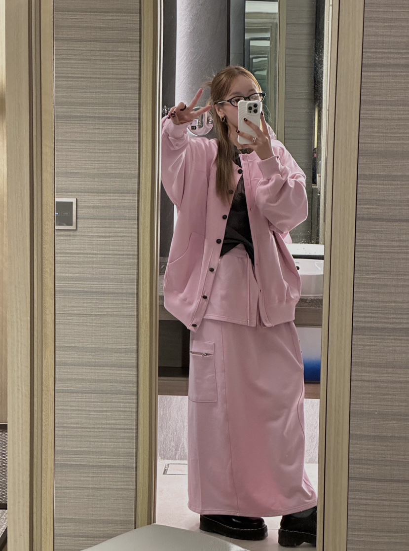 ZEROZERO東大門㊣代購女裝新品熱賣推薦休閑時尚長裙斜紋布ZEROZERO長裙圖色1
