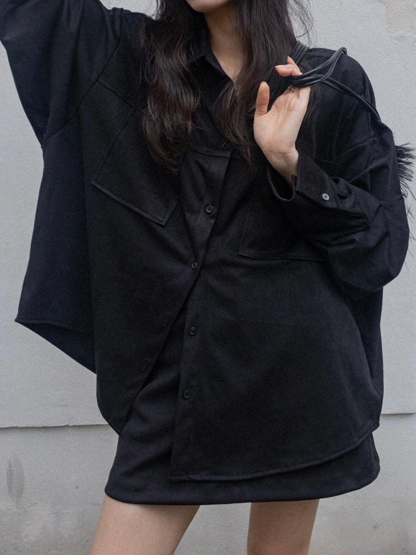 INSSENSE-A東大門㊣直郵女裝新款職業熱賣襯衫蕾絲衫絨面革INSSENSE-A襯衫/蕾絲衫