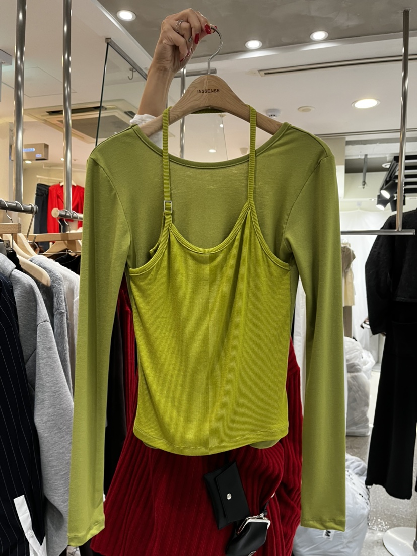 INSSENSE-A韓國代購㊣女裝新品人氣真品熱賣推薦時尚長袖T恤INSSENSE-A長袖T恤圖色1
