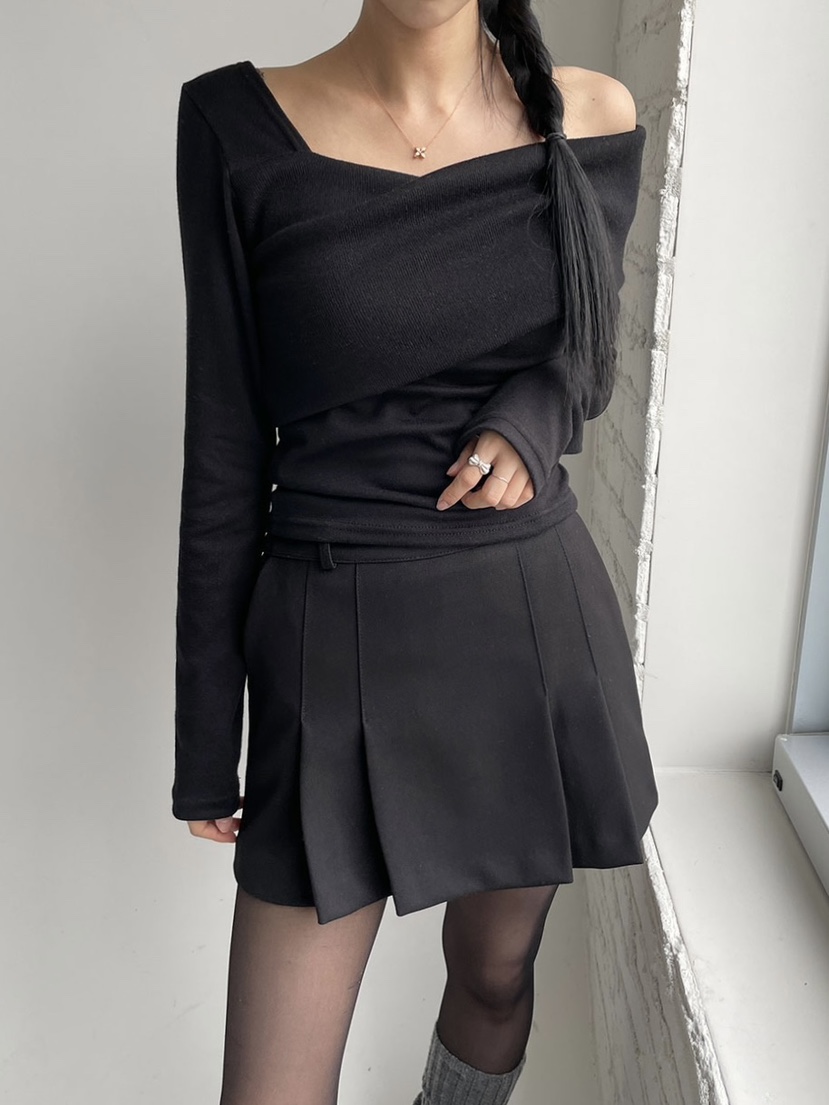 CELEBRITY-A東大門㊣代購女士新品職業25秋冬人氣休閑長袖T恤CELEBRITY-A長袖T恤