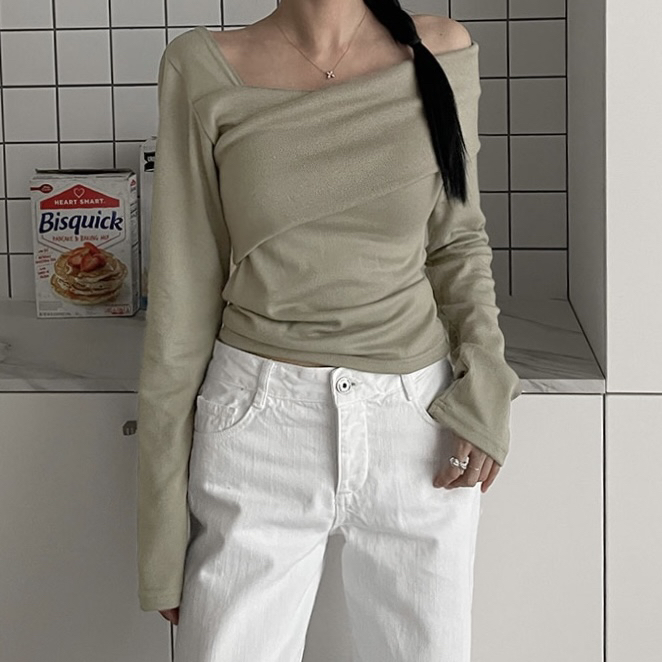 CELEBRITY-A東大門㊣代購女士新品職業25秋冬人氣休閑長袖T恤CELEBRITY-A長袖T恤圖色3