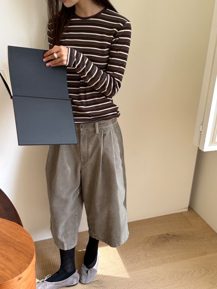 MARE東大門㊣直郵女士新款人氣時尚25秋冬職業休閑褲燈芯絨MARE休閑褲圖色3