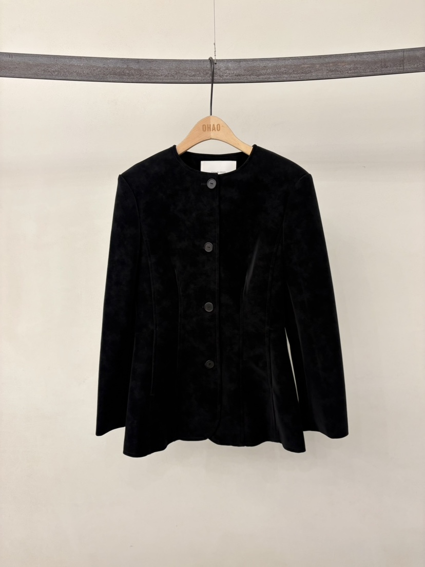 OHAO東大門㊣直郵女裝新品休閑推薦熱賣25秋冬真品時尚夾克OHAO/HA MONG夾克圖色1