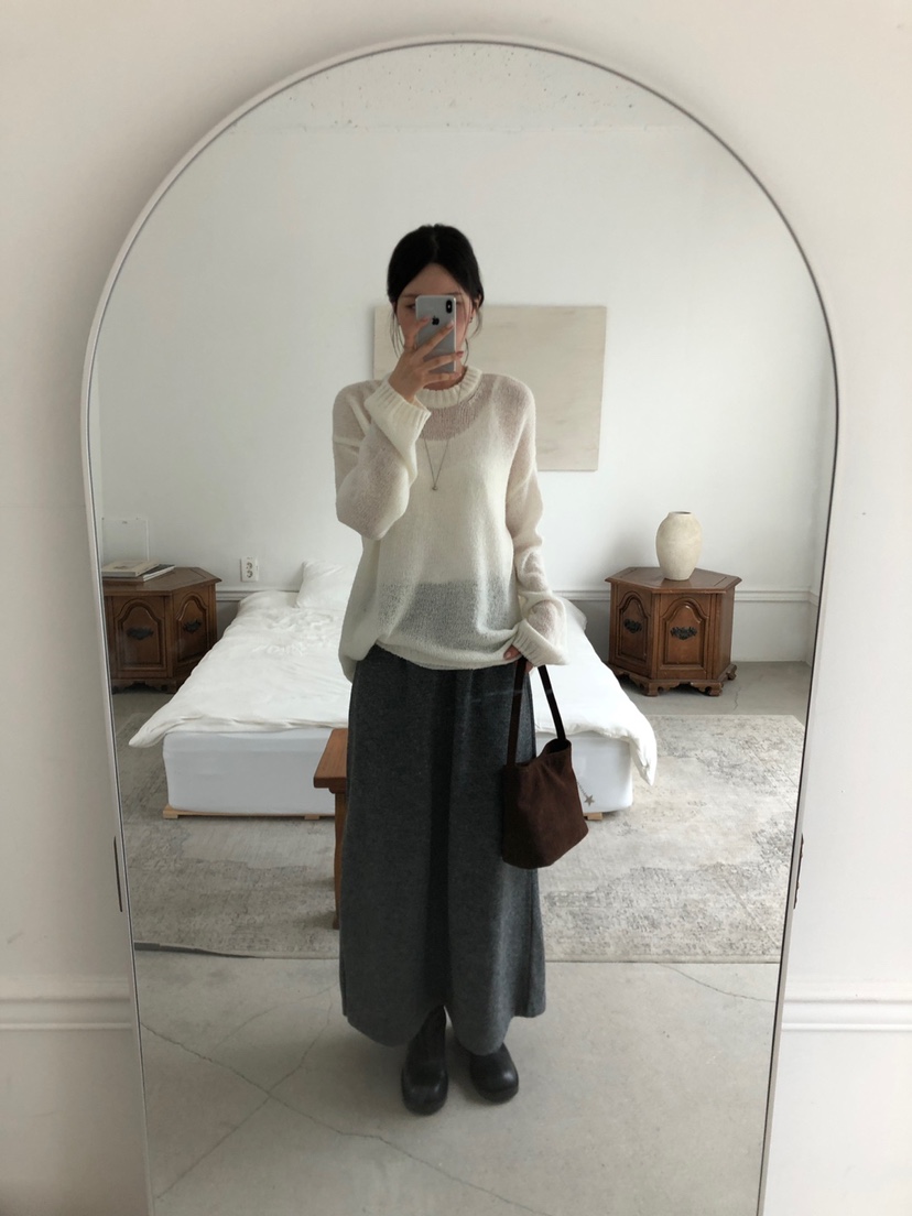 THE EYL東大門㊣實拍女裝新品時尚真品職業25秋冬休閑長裙THE EYL長裙