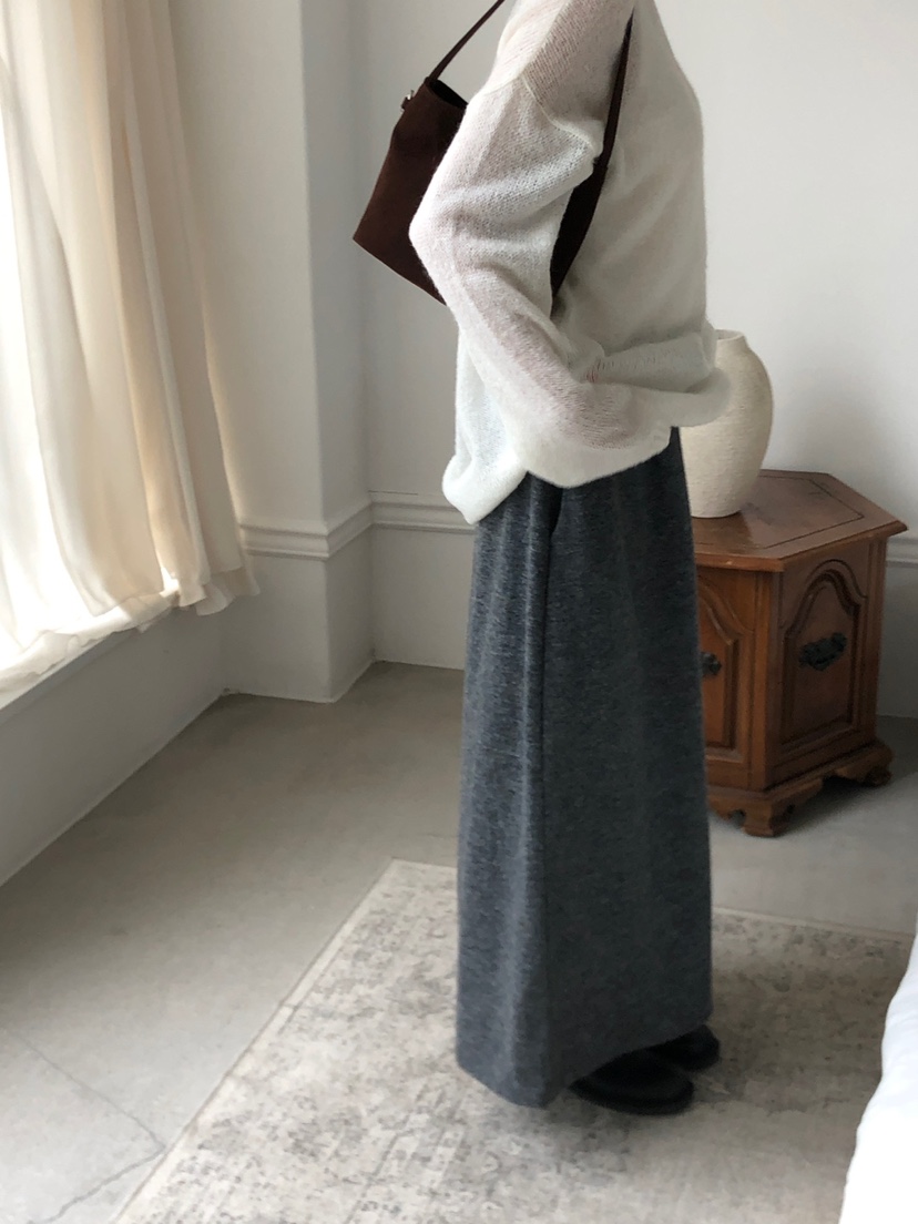 THE EYL東大門㊣實拍女裝新品時尚真品職業25秋冬休閑長裙THE EYL長裙