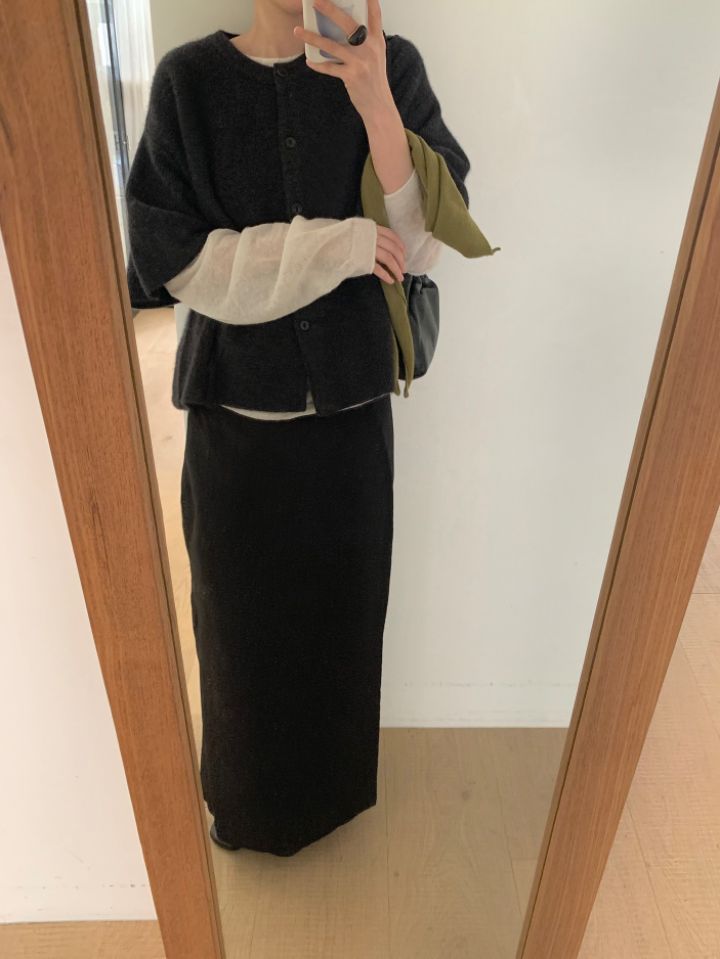 MARE韓國代購㊣女裝新品真品推薦25秋冬熱賣針織衫浣熊開衫MARE針織衫圖色3