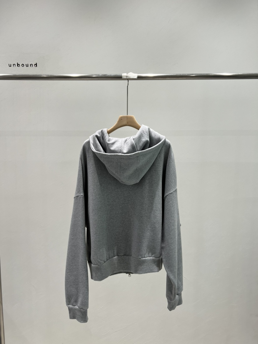 UNBOUND韓國代購㊣女裝新品推薦25秋冬職業人氣時尚衛衣拉鏈UNBOUND衛衣