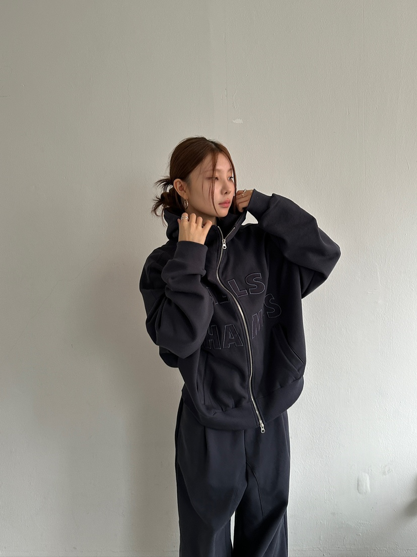 UNBOUND韓國代購㊣女裝新品推薦25秋冬職業人氣時尚衛衣拉鏈UNBOUND衛衣圖色1