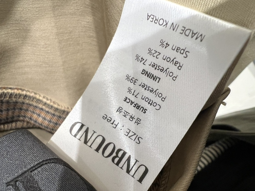 UNBOUND東大門㊣代購女裝新品真品熱賣休閑人氣長款風衣雙面UNBOUND長款風衣