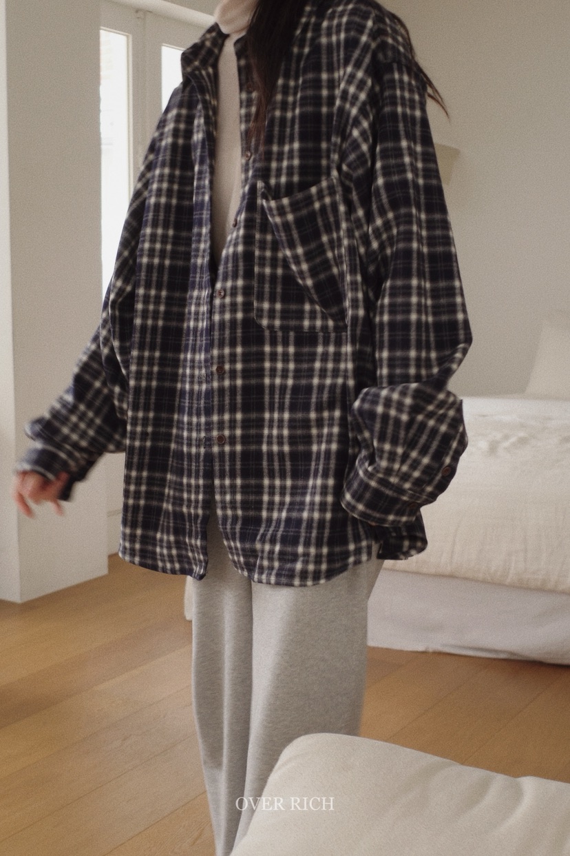 OVER RICH韓國代購㊣女裝新品人氣休閑推薦時尚襯衫蕾絲衫OVER RICH襯衫/蕾絲衫