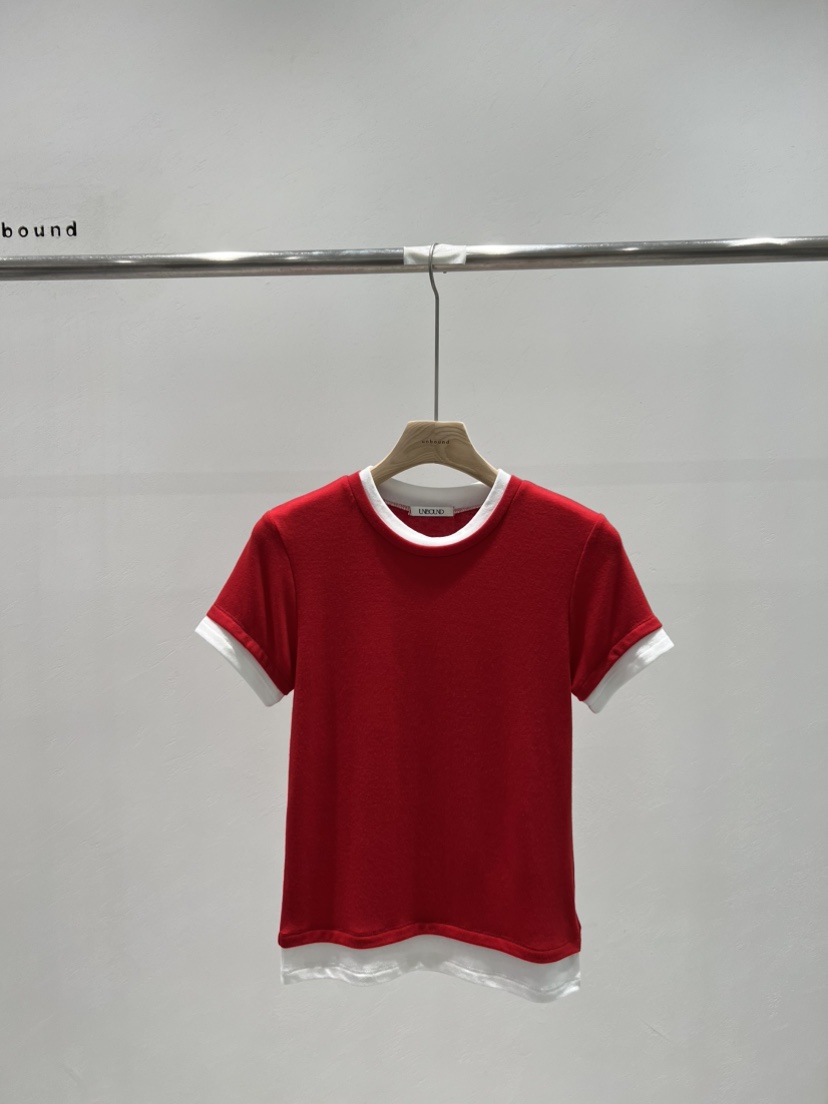 UNBOUND韓國代購㊣女士新品真品時尚推薦職業休閑25秋冬T恤UNBOUNDT恤圖色2