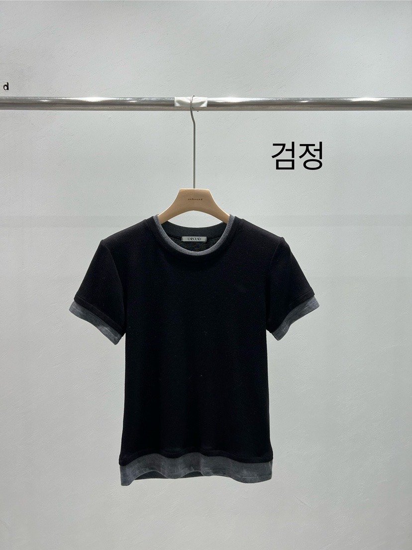 UNBOUND韓國代購㊣女士新品真品時尚推薦職業休閑25秋冬T恤UNBOUNDT恤圖色3