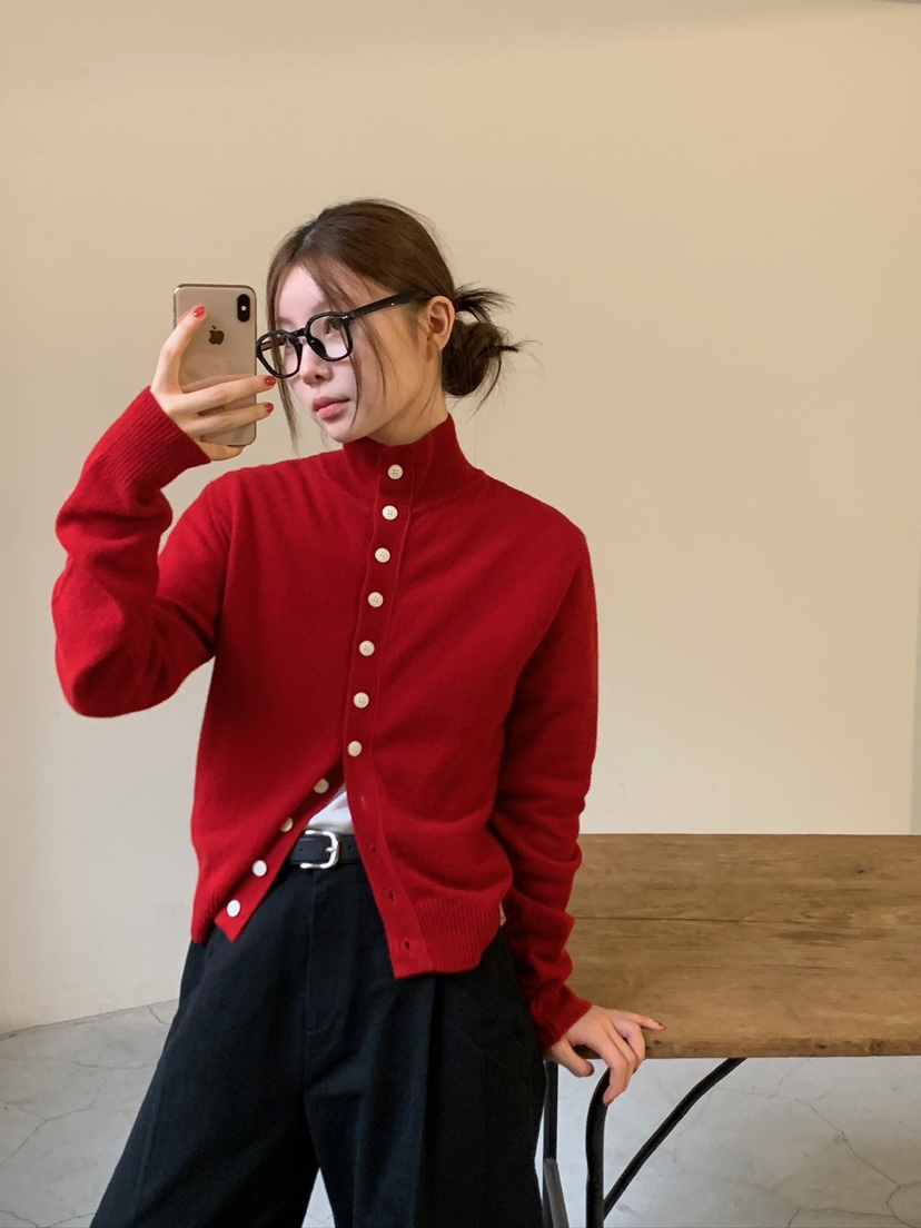 UNBOUND東大門㊣實拍女士新款推薦職業真品休閑熱賣針織衫紐扣UNBOUND針織衫圖色1