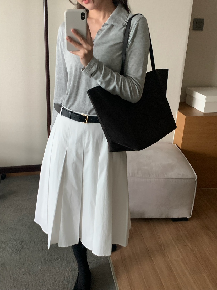 BLEECKER韓國直郵㊣女士新品人氣25秋冬時尚推薦職業長袖T恤BLEECKER長袖T恤